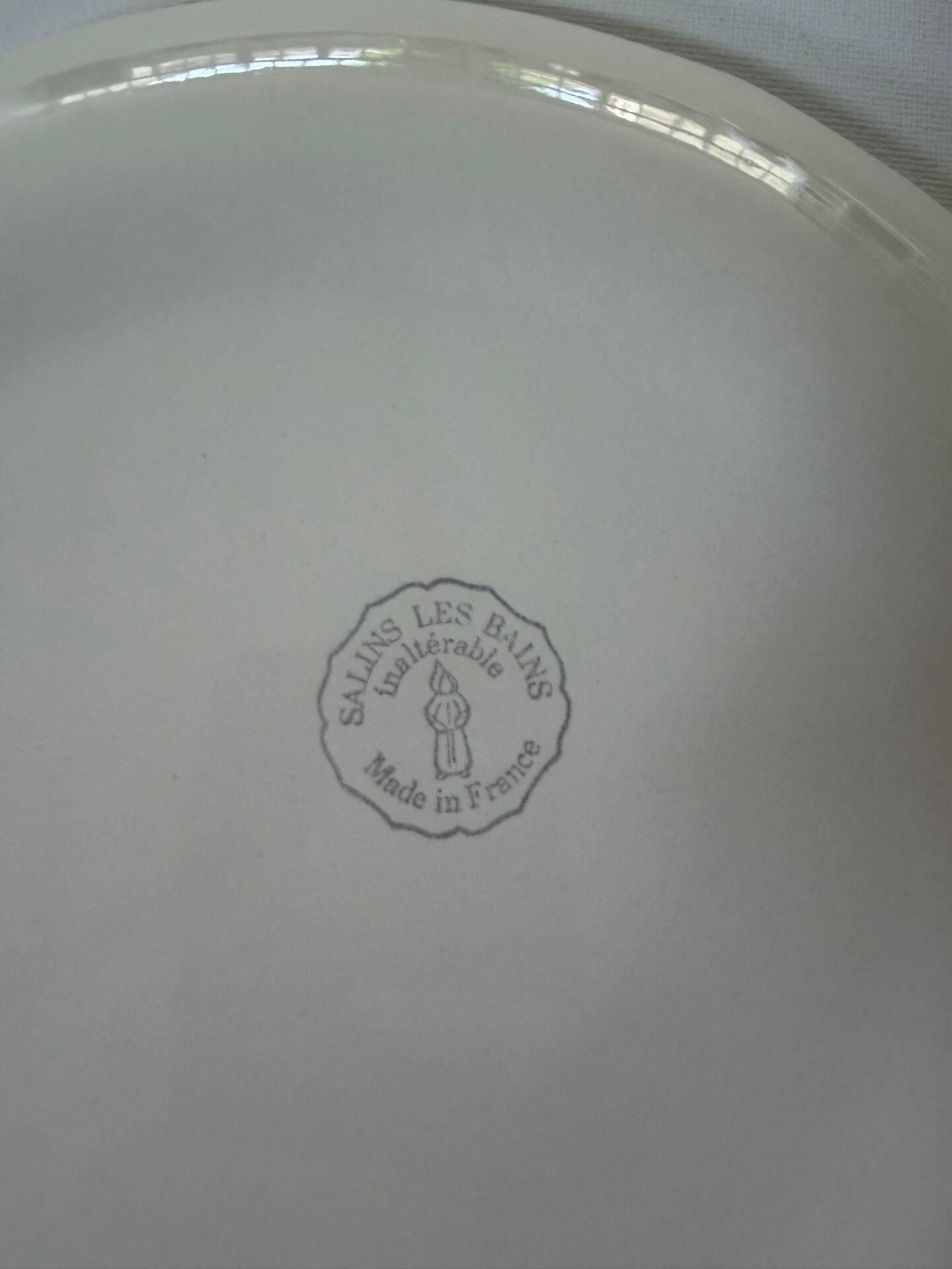 Service poisson Salins les Bains  assiettes plat et saucière