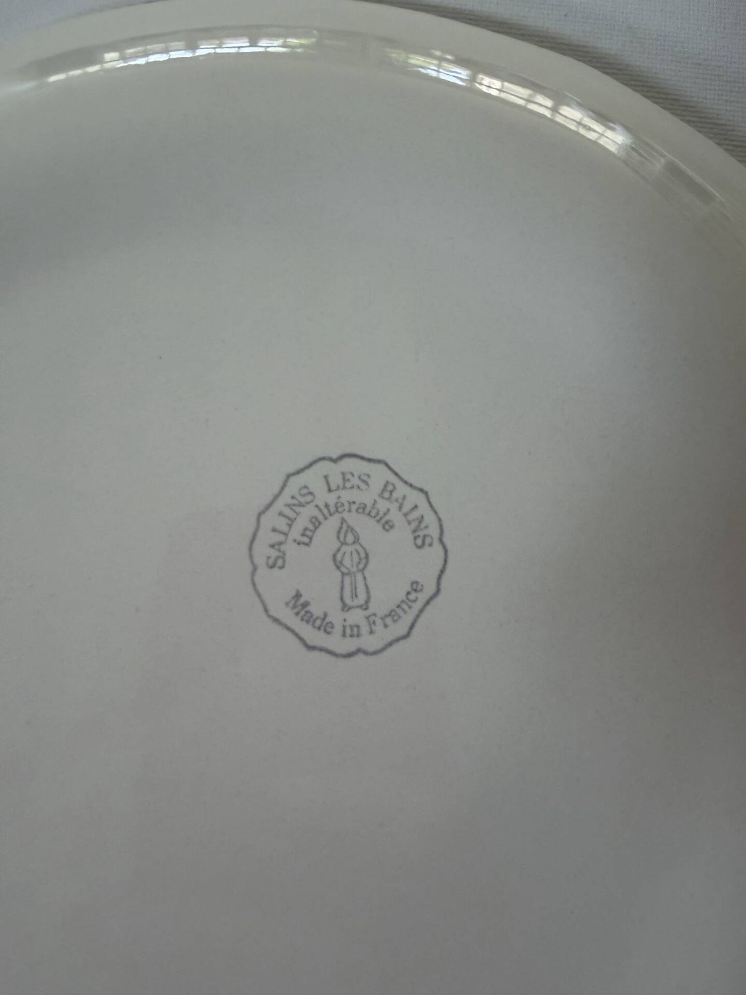 Service poisson Salins les Bains  assiettes plat et saucière