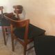 Set of 4 vintage Danish teak chairs Farstrup 206, Denmark 1960's