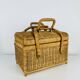 Vintage rattan basket, 1960s