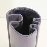 Multifaceted ceramic vase by Angelo Mangiarotti, Italy, 1968.