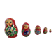 5 red russian dolls