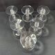6 Baccarat coupes with small hollow stems
