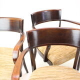 Chairs H-224 by Jindřich Halabala 1930s, Czechoslovakia