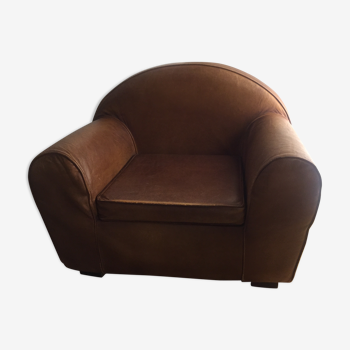 Children's leather club chair