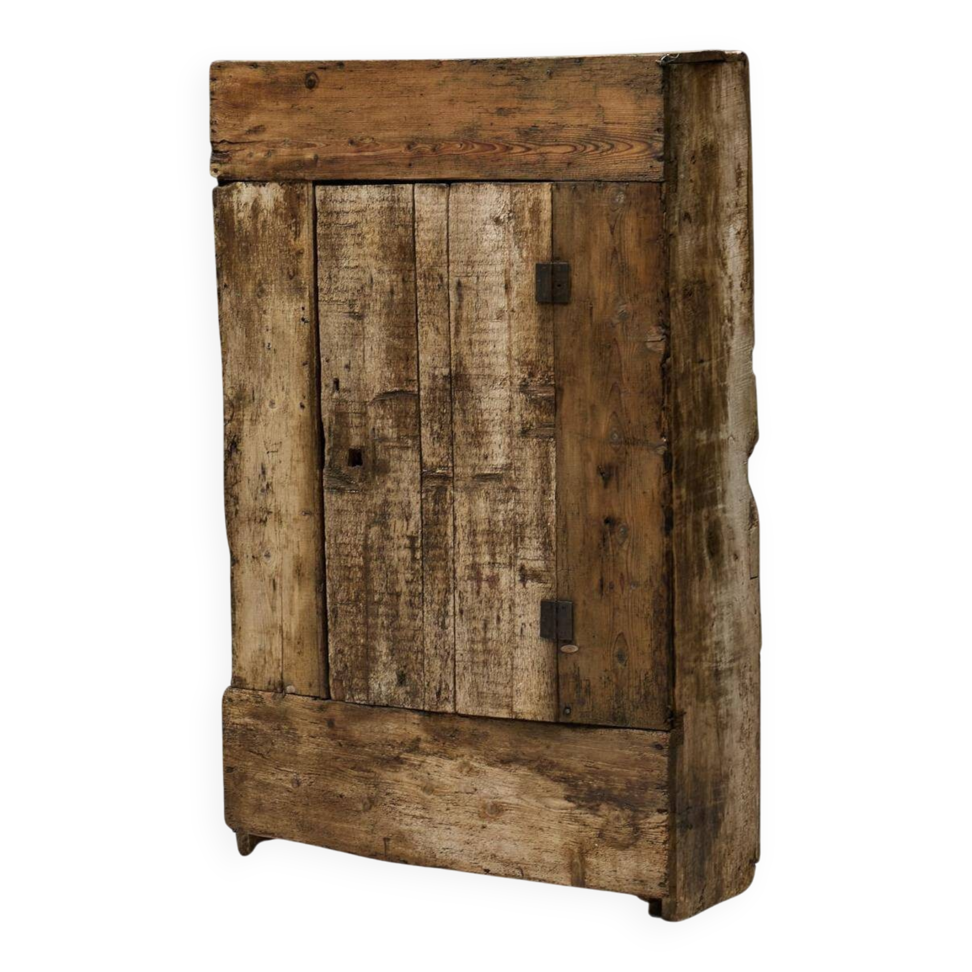 Rustic folk art cabinet, France, 19th century