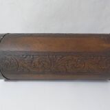 old carved wooden umbrella stand