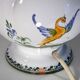 Handcrafted lamp base in Moustiers faience, 13x18cm, Made in France