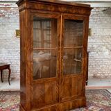Library in mahogany flammé period Louis Philippe XIXth
