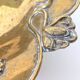Brass Footed Bowl | Antique Art Nouveau Floral Motif