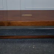 Vintage Reh Kennedy Military Campaign Coffee Table with Brass Fittings from Harrods