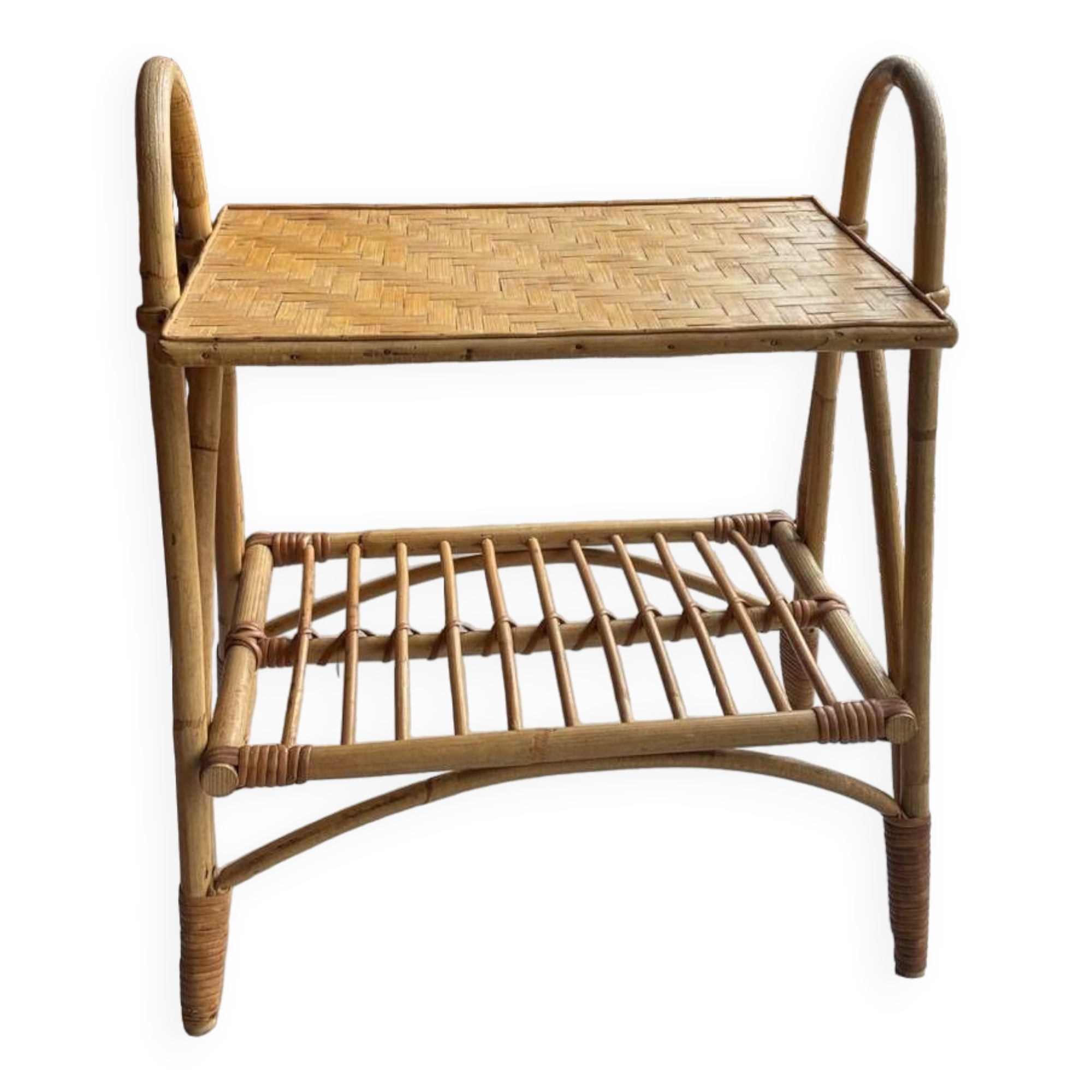 Desserte rotin années 1950
