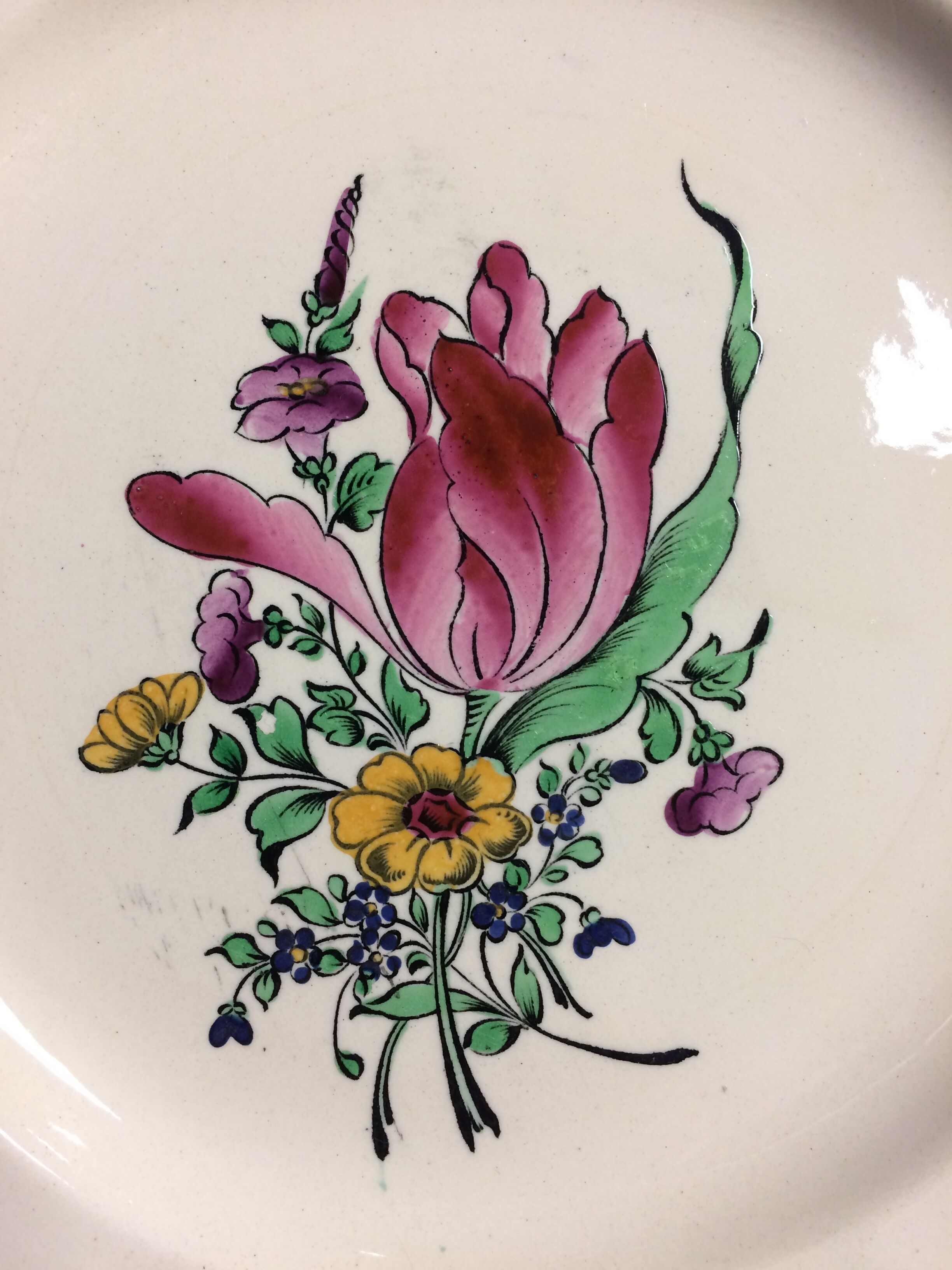 Lunéville earthenware plate
