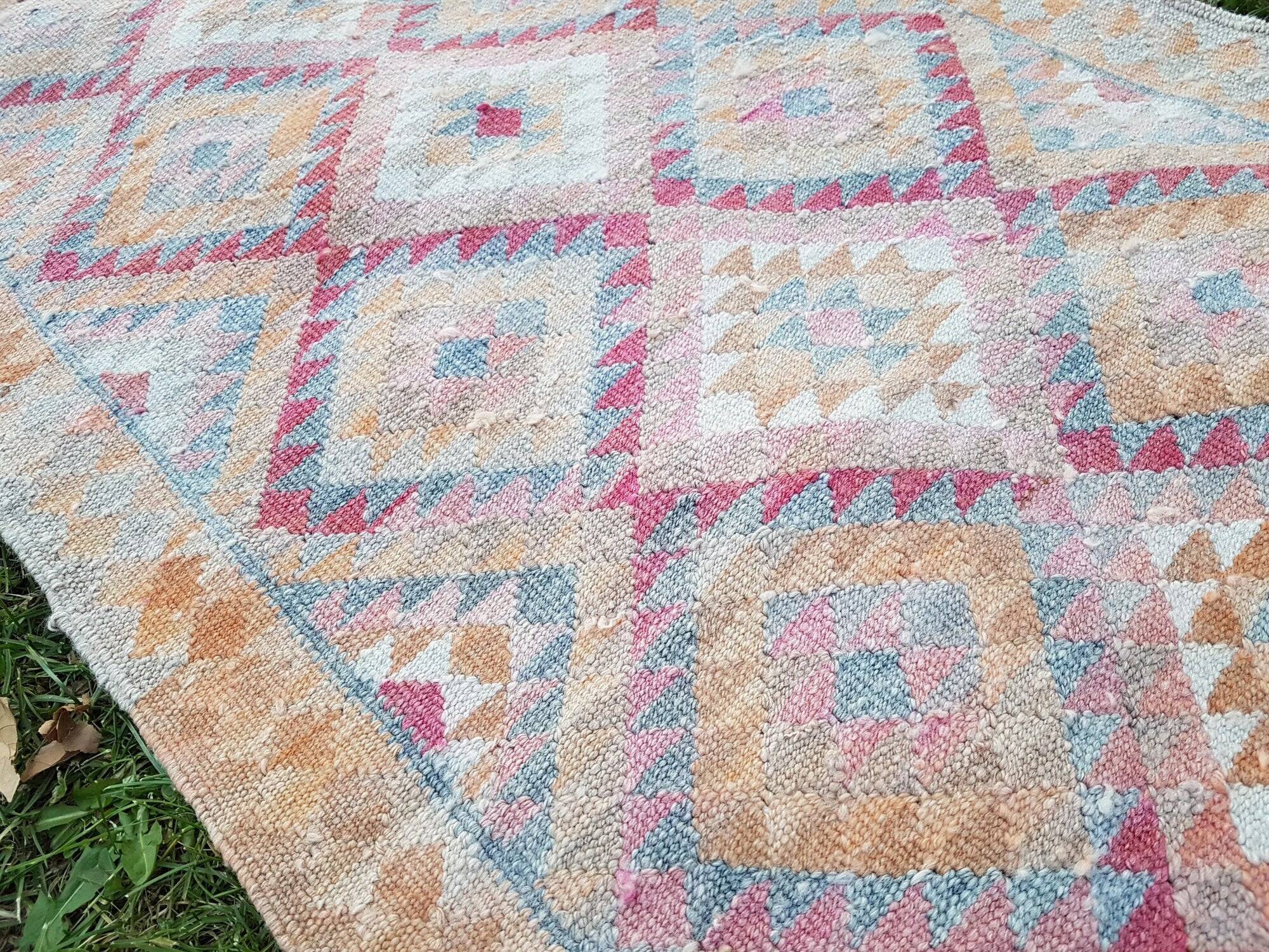 Vintage Turkish hallway rug 80x300 cm