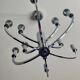 Chrome chandelier with 12 lights in the style of Gaetano Sciolari – 1970s