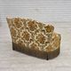 1970s, small 2-seater Danish sofa, brown/beige furniture fabric.