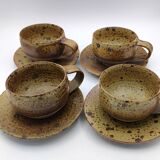 4 stoneware cups by Charles Gaudry