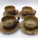 4 stoneware cups by Charles Gaudry