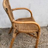 Set of 4 bamboo chairs