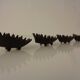 Hedgehog Ashtrays, 1950s, Set of 6