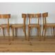 4 vintage bistro chairs 60s