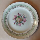 6 assiettes plates Céranord Roseraie Verte