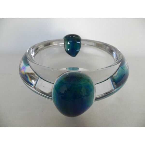 Daum France heavy glass dish