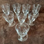 Lot de 8 verres digestif  original