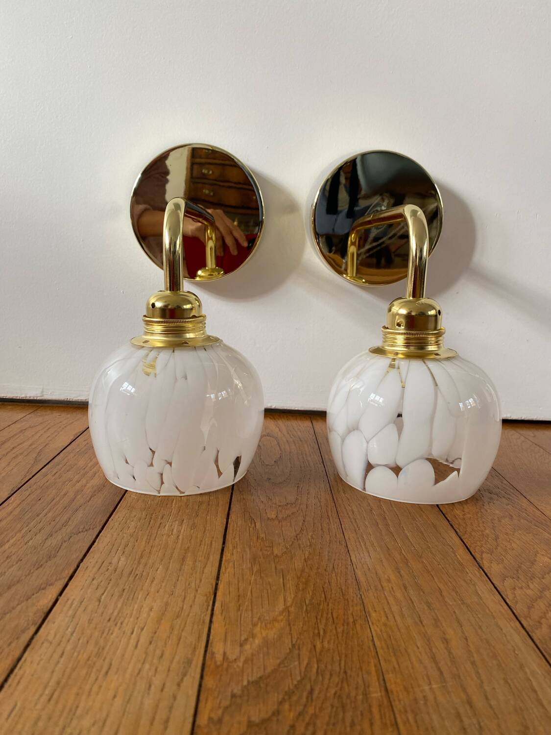 Pair of vintage wall lights
