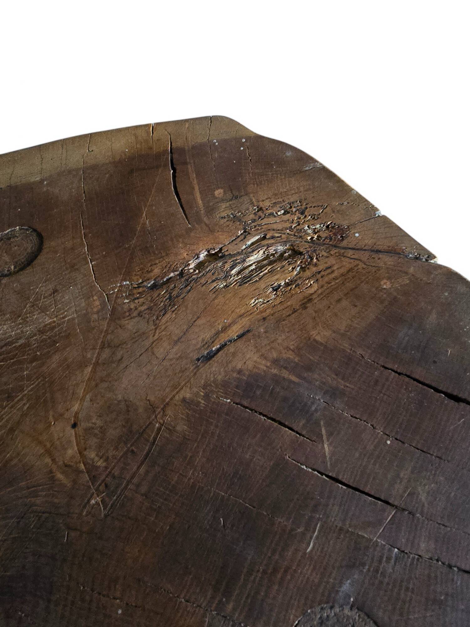 Natural solid wood coffee table