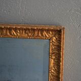 mirror in gold stucco of dimension 130x76cm