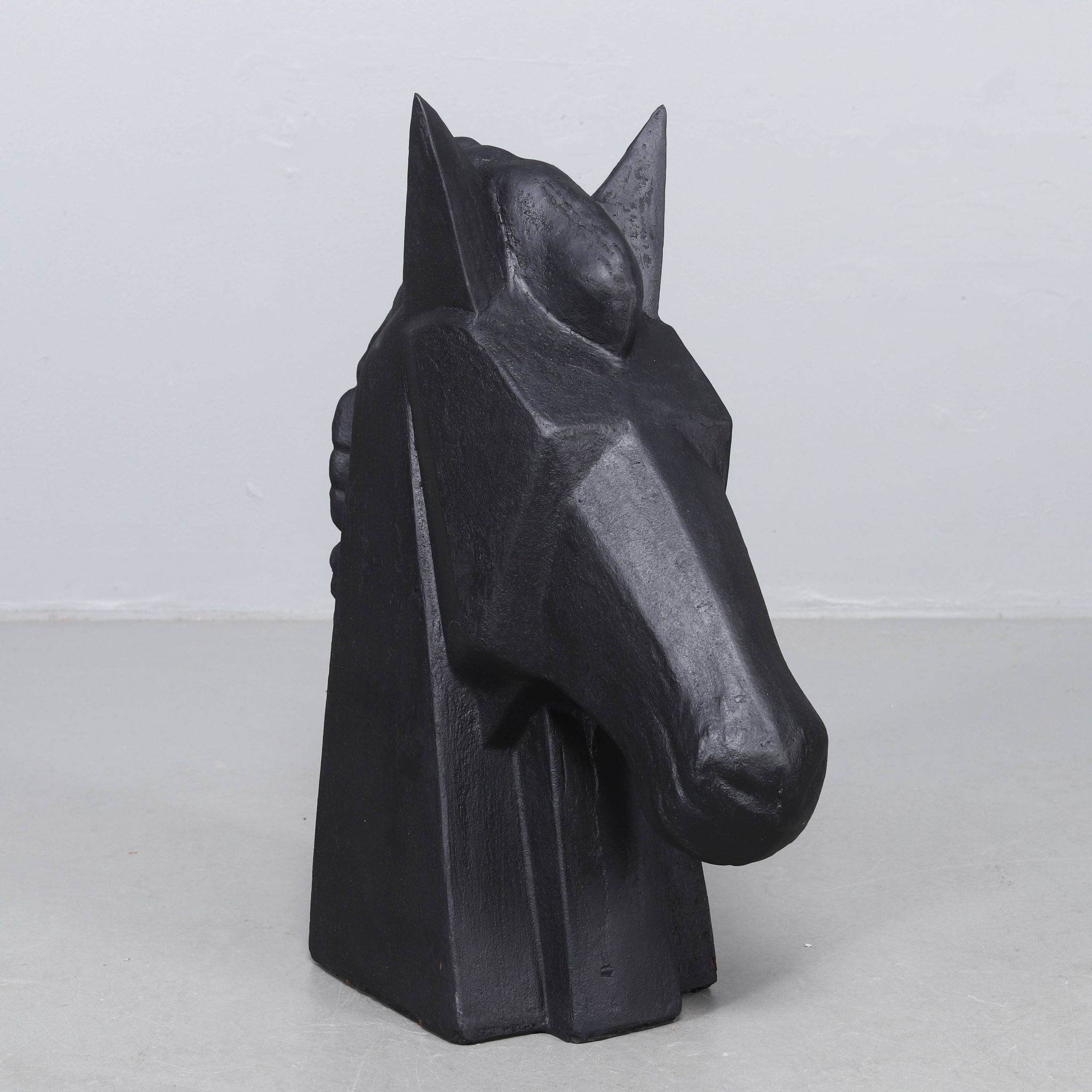 Sculpture de tête de cheval en fonte par Andreas Wargenbrant (4/8)