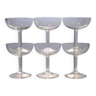 Set of 6 champagne glasses