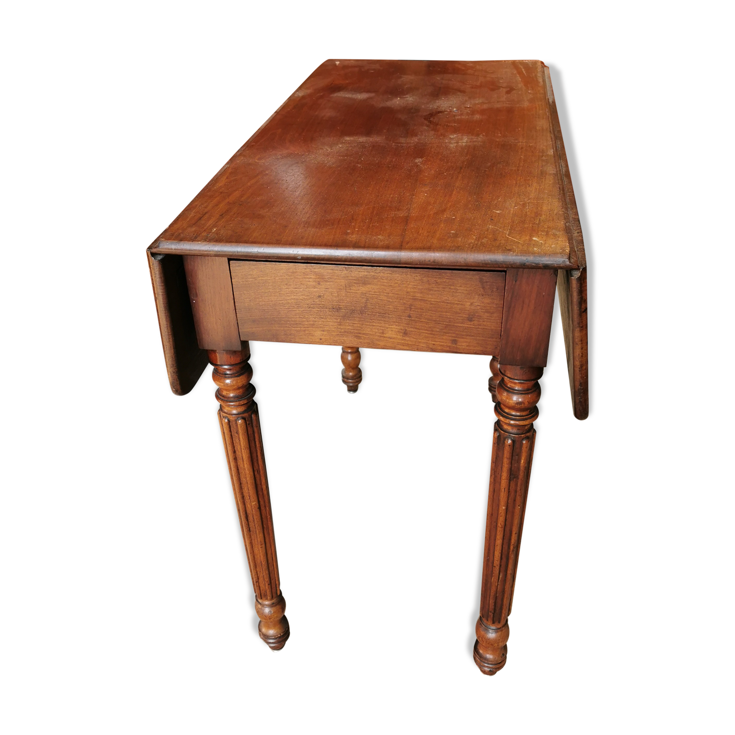 Abating side table, 19th century, solid mahogany
