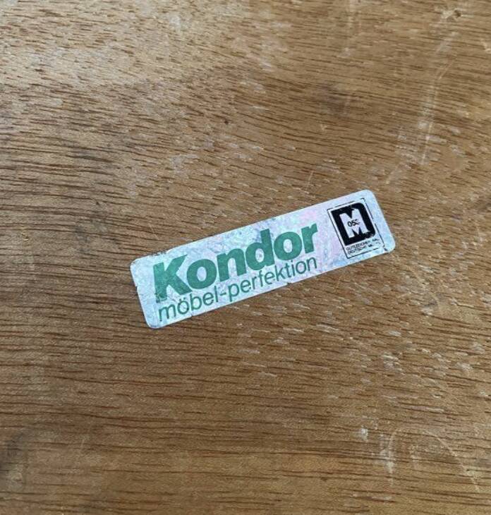 KONDOR dining table, teak, German, 1960/70