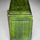 Art deco wood stove, green enamelled wood stove, interior decoration