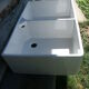 Enamelled stoneware double sink 40