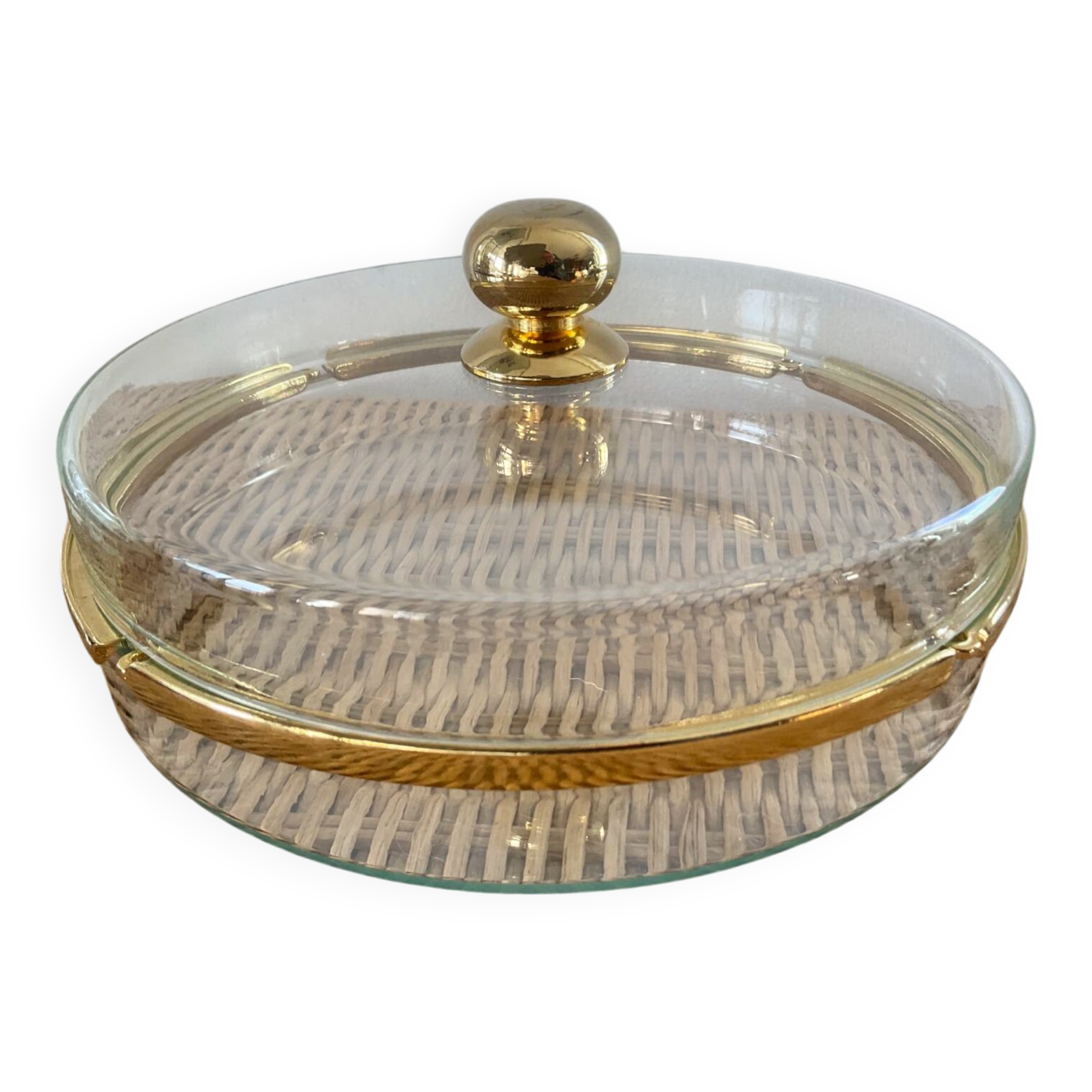 Vintage Hollywood Regency style catchall tray