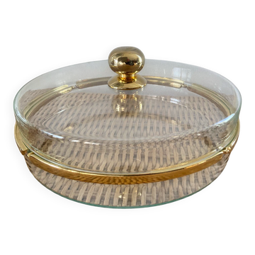 Vintage Hollywood Regency style catchall tray