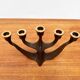 Vintage German brutalist metal candlestick by Dalbeck.