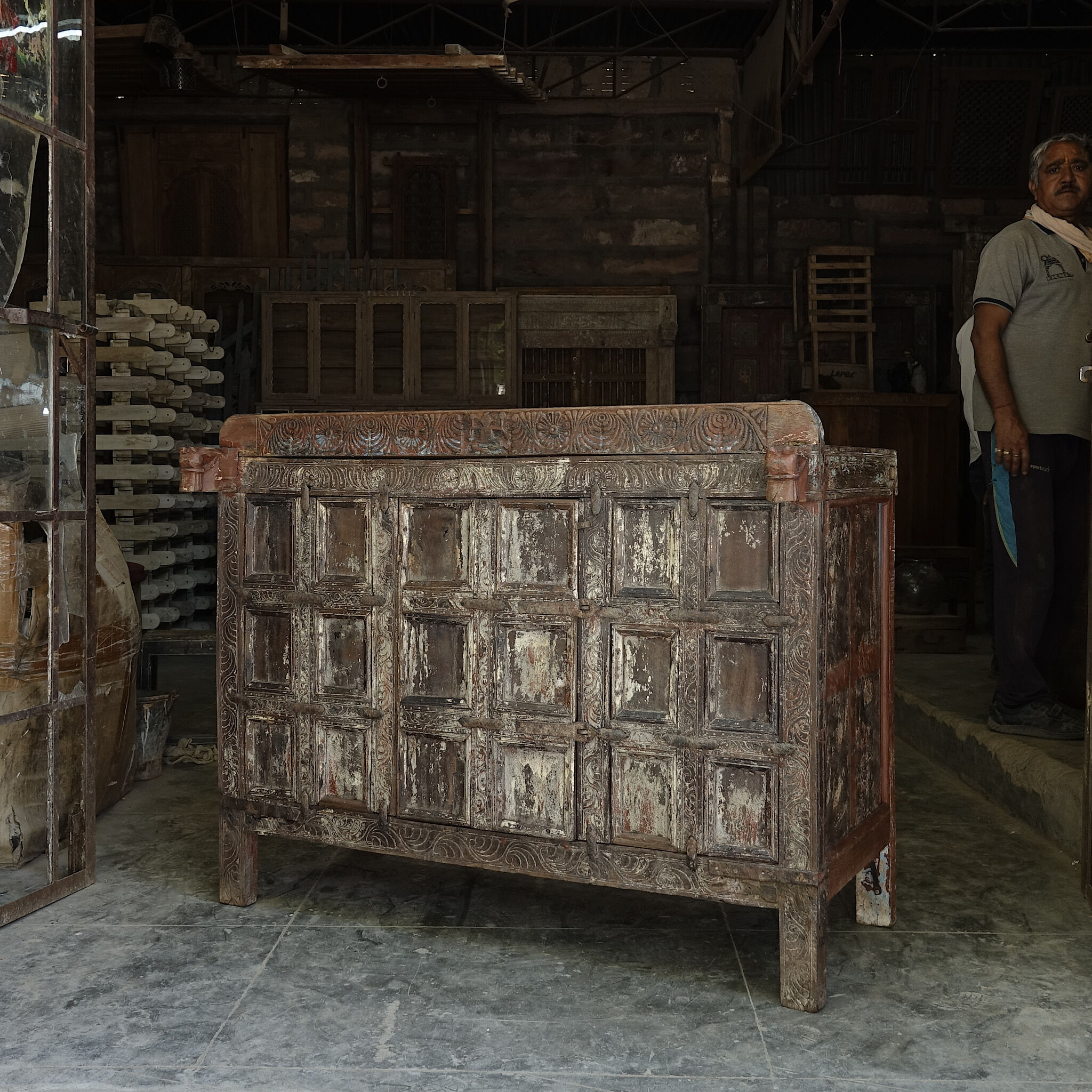 Carved Indian furniture