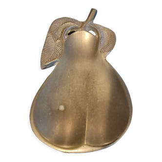 Empty pocket pear in solid brass or bronze