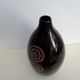 Large black ceramic vase