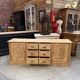 Workshop furniture made of fir.