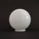 French Vintage White Opaque Glass Large Replacement Glass Globe Shade 204