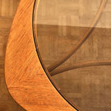 Teak and glass coffee table, Nathan edition of the 1960