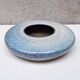 Flat ceramic vase by Nadia and Alain Pinel