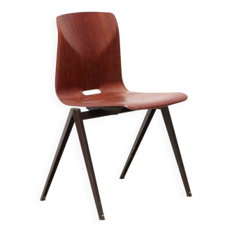 Galvanitas S22 mahogany chair and brown foot
