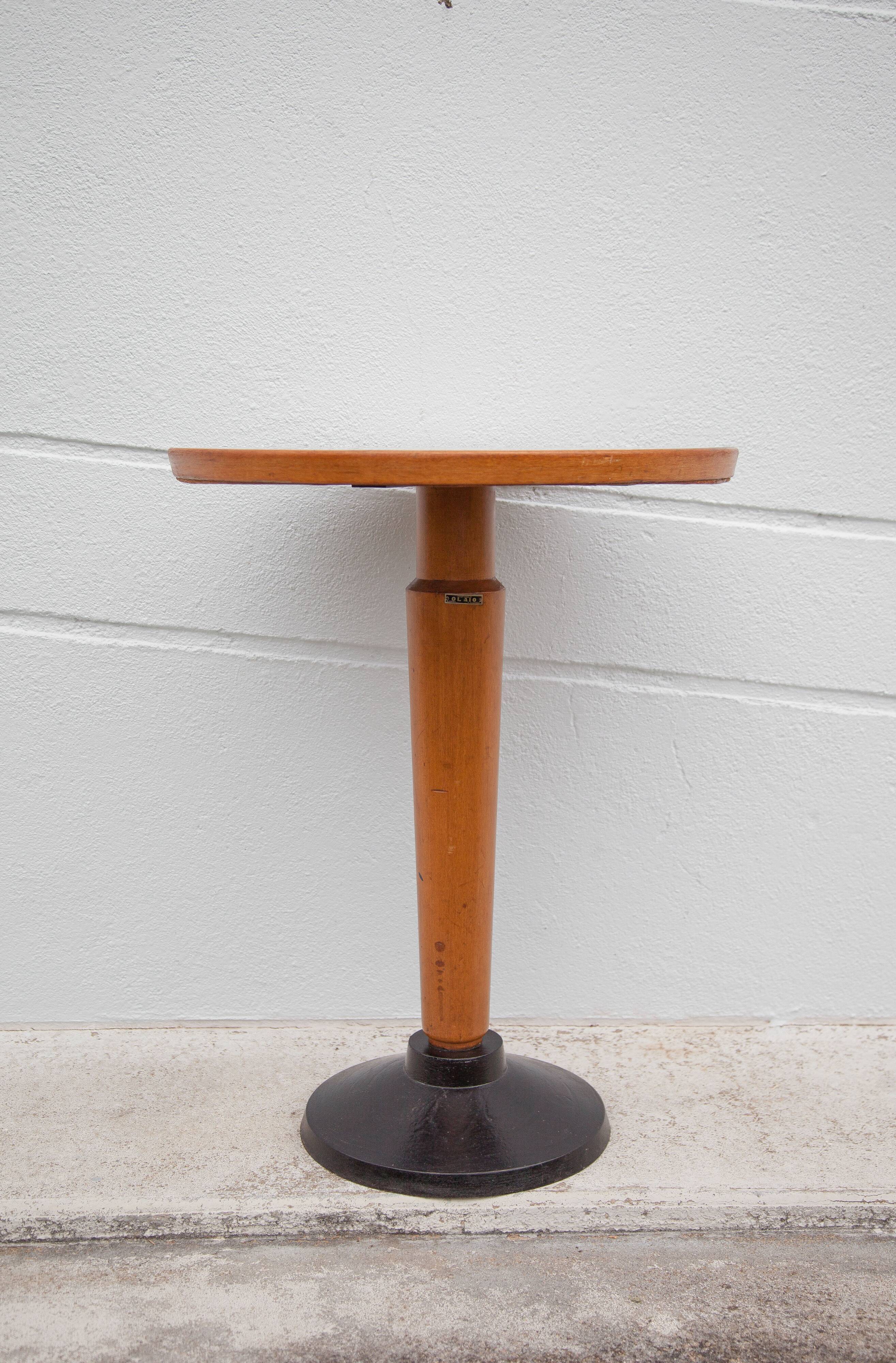 Bistro table Olaio José espinho, table 60s, side table, kitchen, patio, Portugal, vintage