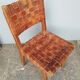 Chaise Jens Risom 1950/60 chêne et cuir